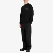 Jacquemus Grosgrain Patch Logo Sweatshirt