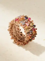 [Suzanne Kalan] Suzanne Kalan - 18-karat Rose Gold Sapphire Ring - 7 7 Gold