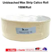 Always Waxing Wax Strip Calico Roll Unbleached Strips Cotton Cloth 7.5CMx100M