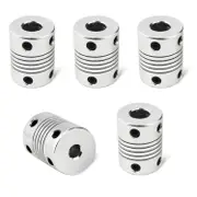 SIMAX3D® 5Pcs D8d5 Aluminum Flexible Shaft Coupling CNC Stepper Motor Coupler Connector for 3D Printer 5pcs