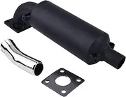 DVPARTS Muffler 15262-12110 and exhaust pipe 66711-54110 W/Gasket Compatible With Kubota B4200D B5100E B5100D Cub Cadet 782D 882 1512 1572 1772 1782 2182