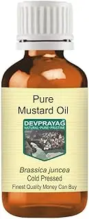 Devprayag Pure Mustard Oil (Brassica juncea) Natural Therapeutic Grade Cold Pressed 100ml (3.38 oz)