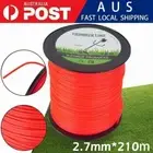 COMMERCIAL USE TRIMMER LINE 2.7MM X 210M MOWING Whipper Snipper Cord AU STOCK