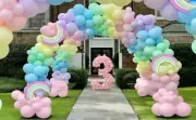 178Pcs Pastel Balloon Garland Arch Kit Reusable Macaron Assorted Color XG