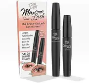 [Thin Lizzy] Max Lash Mascara, 3D fibres for Thicker & Longer Lashes, Voluminous, Long-Lasting Wear - Smudgeproof & Clump Free