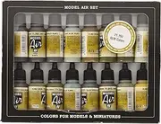 Vallejo 71193 Model Air RLM Colors 16 Colour Acrylic Airbrush Paint Set