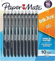 Paper Mate InkJoy Gel Pens, Fine Point, Black, 10 Count