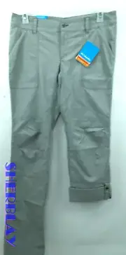 Columbia Women Pants Gray Pilsner Peak Straight Leg Active Outdoor