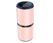 Portable Car Air Purifier Negative Ion Pm2.5 Formaldehyde Odor Smell Car Purifier Odor Allergies Eliminator-Pink