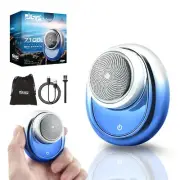 DSP Compact Men's Electric Razor - Mini Portable Shaver for Travel, Waterproo...