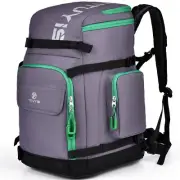 Ski Boot Bag 55L Waterproof Backpack with Helmet Boot Compartments for Travel