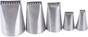 VICASKY 5pcs Stainless Steel Cream Nozzle Set for Cake and Cookie Decorating - Woven Tips for Professional Baking Tools