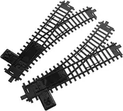 WESIEVYA 2pcs Flexible Train Track Accessories for Enhances Coordination and Imaginative Play Lightweight Railroad Building Props Unique Design for Train Track Models