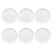 6x Ecology 15cm Canvas Cake/Sweets Plate Coupe Platter Serving Tableware White