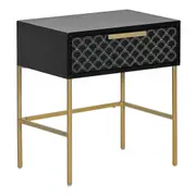 Cooper & Co. Carina 45cm Bedside Table Black