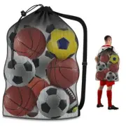 Extra Large Sports Ball Bag, Heavy Duty Breathable Mesh Storage Bag, 40" x 30"