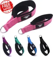 1 Pair Pilates Double Loop Straps for Reformer, Fitness D-Ring Straps Handle, Yo