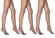 Black Pantyhose for Women Sheer Tights 20 Denier 3 Pairs