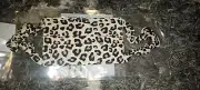 Justice reusable scrunchie Face MAsk leopard new