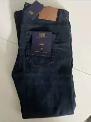 ROBERTO CAVALLI CLASS MEN'S JEANS SLIM-STRAIGHT Dark Blue Size 32 New With Tags