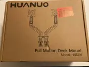 HUANUO HNDS6 Dual Monitor Stand Full Motion Desk Mount, Black