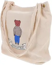 [DEARMAMY] Shoulder Bag Women Purse School Student Bag Tote Bag Single Shoulder Bag Fashion Bag Faux Simple Girl Bag Handbag Fur White Polyester