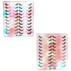 20 Pairs Half Lashes Eye False Eyelashes Extension Natural Look Wispy Fake