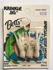 Betts Krinkle Jig 1/32oz New Old Stock White