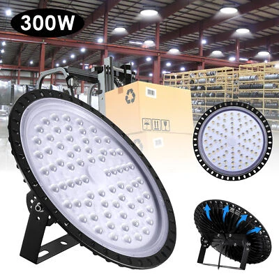 5Pcs 300W UFO LED High Bay Lights Warehouse Industrial Shed Factory Lamp AU Plug