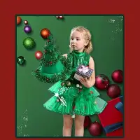 在飛比找Yahoo!奇摩拍賣優惠-下殺 聖誕節 禮服兒童聖誕節服裝 聖誕節裝扮 造型服飾 女童
