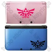 2x ZELDA HYRULE LOGO NINTENDO 3DS NEW 3DS XL VIDEO GAME VINYL STICKER 8 COLOURS