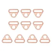 10Pcs 0.98" Triangle Buckle Adjuster, Triangle D Ring Adjuster Connector