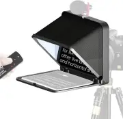 LENSGO 8” Teleprompter Ipad Tablet Smartphone DSLR Camera W/Remote Control, APP