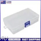 Small Transparent Plastic Storage Box Jewelry Parts Functional Boxes (Blue