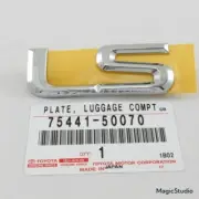 FACTORY LEXUS 01-06 LS430 LUGGAGE COMPARTMENT DOOR NAME PLATE 7544150070 OEM (for: Lexus)