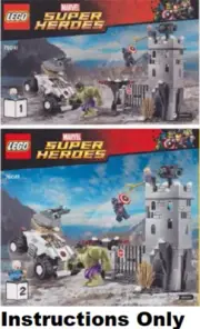 LEGO INSTRUCTIONS ONLY HYDRA FORTRESS SMASH 76041 manual book 1+2 from set NEW