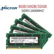 Micron 32GB 16GB 8GB DDR3 / DDR3L 1333MHz / 1600MHz 204Pin Laptop Memory LOT AU