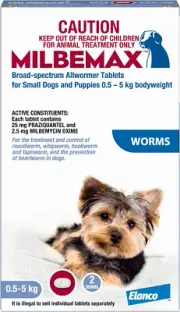 Milbemax All Wormer 2 Tablets for Dogs 2 Count