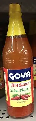 Goya Hot Sauce Salsa Picante Bottle 12 oz Buffalo Wing Sauce Dip