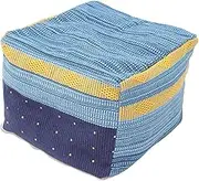 SOLUSTRE Japanese Tatami Cushion Cover Thick Cotton Linen Square Seat Cushion for Cozy Foot Rest and Versatile Home Decor for Living and Office Use