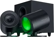 [Razer] Nommo V2 - Full-Range 2.1 PC Gaming Speakers with Wired Subwoofer: THX Spatial Audio - Rear Projection Chroma RGB - 3” Drivers - Down-Firing Subwoofer 5.5” Driver - Wireless Control Pod