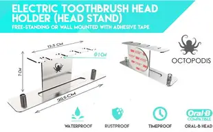 [4美國直購] OCTOPODIS 不鏽鋼電動牙刷頭架(不含牙刷頭) 適 Oral-B 歐樂B 電動牙刷壁掛架