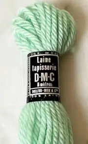 DMC Laine Tapisserie France 100% Wool Tapestry Yarn - 1 Skein Mint Green #7604
