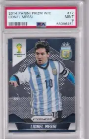 2014 Panini Prizm World Cup No. 12 Lionel Messi PSA 9