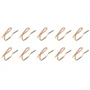 Drapery Hooks Pins 1.25x0.83" 30Pcs,Metal Curtain Hooks,Bronze Tone