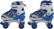 Kids Quad Roller Skates PVC Mesh Stable Four Wheel Roller Skates Beginners Indoor Outdoor