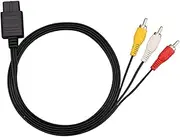 PAL AV Cable for Super Nintendo n64 AV Cable Audio Video Cord PAL N64 av cord SNES av Gamecube GC consoles Composite Video