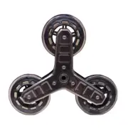 2Pcs Trolley Casters Foldable Shopping Cart Wheel Stair Climbing Wheel
