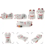 5 Pcs Multifunctional Chopstick Holder Porcelain Chopsticks Random Style