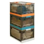 SINDIP 免安裝五開門收納箱 附輪可推 整理箱 收納盒 收納櫃可疊加